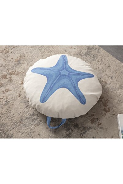 BUGİ HOME COLLECTİON Dekoratif Çok Amaçlı Iç Dolgulu Yer Minderi