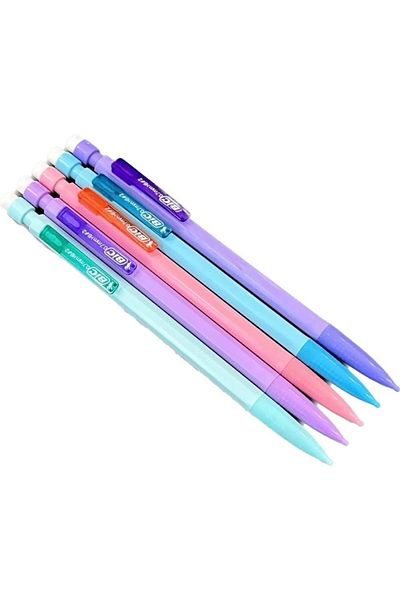 Bic Pastel Colors 5-Piece 0.7 Nib Mechanical Press-on Versatil Pen Set