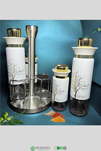 AROW Tree Pattern Oil Vinegar White Dc.tr-3752