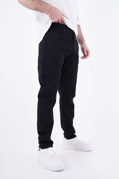 DİFRANSEL Basic Boyfriend Thin Gabardine Black Mom Jean
