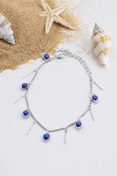 Sortie Aksesuar Evil Eye Bead Figured Anklet 007