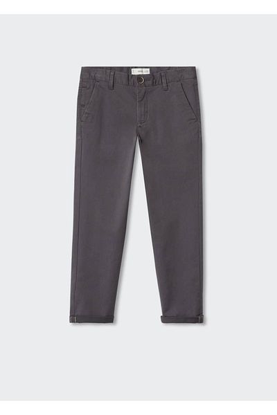 MANGO Kids Βαμβακερό παντελόνι Chino