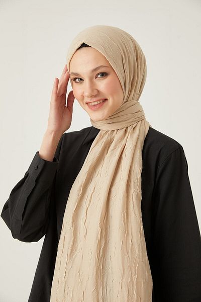 FRESCO SCARFS Γυναικείο Hijab Bamboo Kraş Shawl*stone