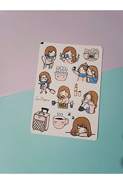 EyER Shoping Autocolant cu fată drăguță