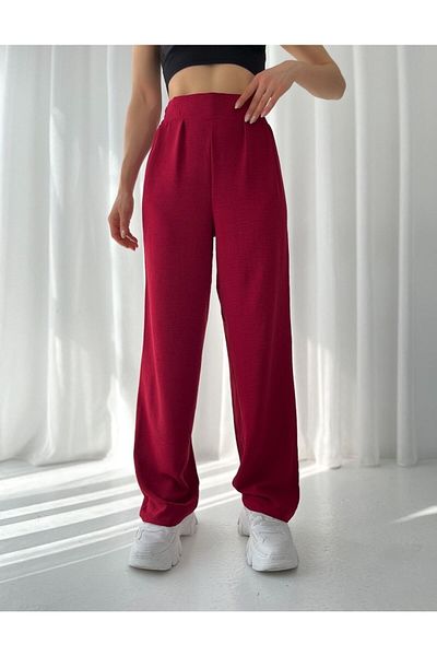 alenmoda Wide Leg Ayrobin Palazzo Women's Trousers