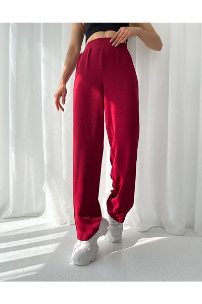 alenmoda Wide Leg Ayrobin Palazzo Women's Trousers