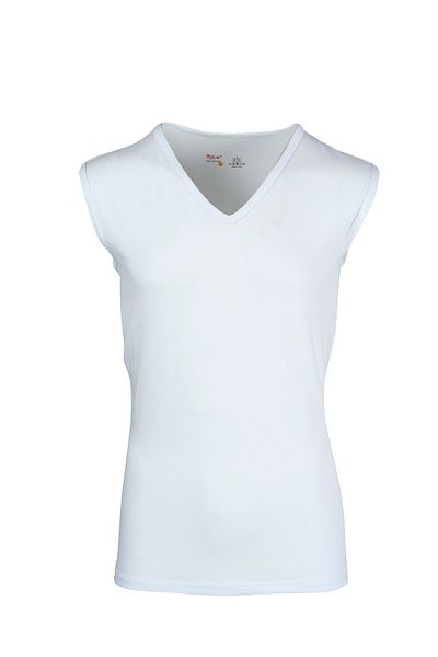 BSM White Modal Cotton V-Neck Soft Men's Tank Top