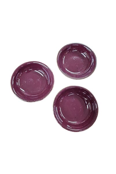 Matar Endüstriyel Mutfak Ekipmanları 12cm Porselen Defne Model Bordo Renk Çer...