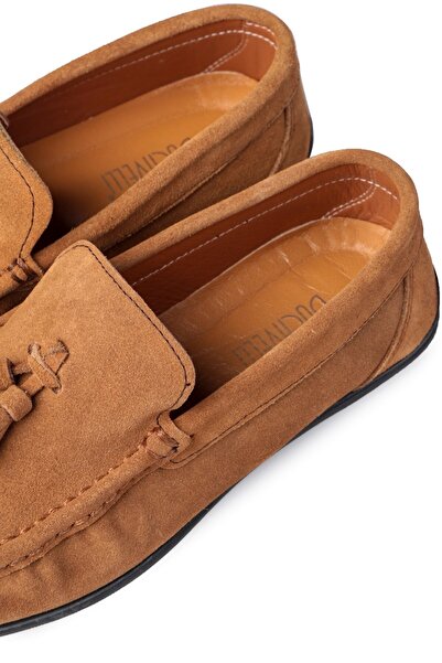 Ducavelli Fransen Genuine Leather Men's Casual Shoes, Loafer Shoes, Light Shoes, Tassel Loaf