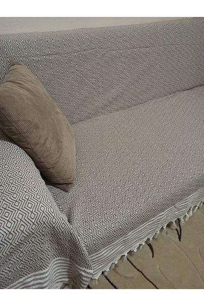 ŞENER HOME Органичен калъф за ръкав - плат Buldan - памучен Ceneza, размер King Size, 170x300, кафяв