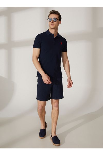 U.S. Polo Assn. Ανδρικό μπλουζάκι πόλο Dark Navy Blue Tp04ıy023