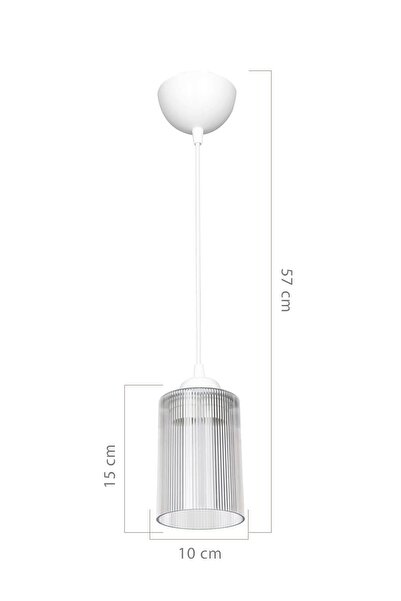 Modelight Şeffaf Optik Promo Sarkıt - Çift Ampul Görünümlü Cam