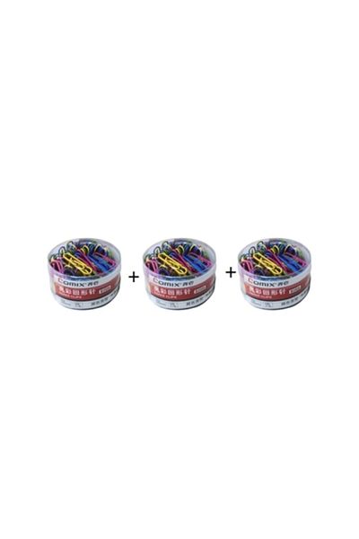 Comix Colored Paper Clip 29mm 120 Pieces - 3 Pack
