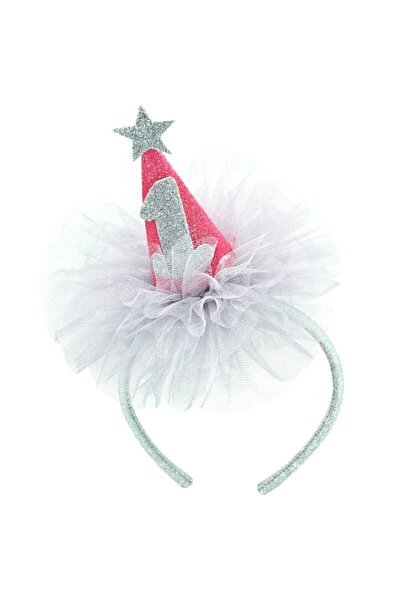 Süsle Baby Party Bebek Pembe 1 Yaş Doğum Günü Tacı