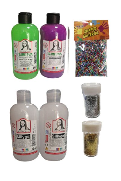 Südor Slime Slaym Yapma Seti 250ml* 4 Adet + Toz Sim 2 Adet + Köpük