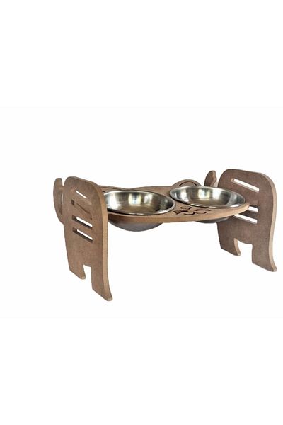 LİVA AHŞAP Cat Dog Food And Water Bowls - La8m1140383