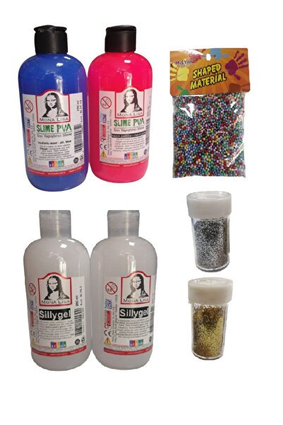 Südor Slime Slaym Yapma Seti 250ml* 4 Adet + Toz Sim 2 Adet + Köpük