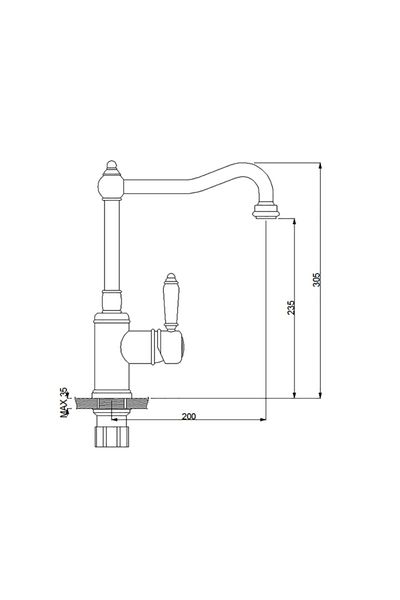 Newarc ELITE SINK BATTERY CHROME