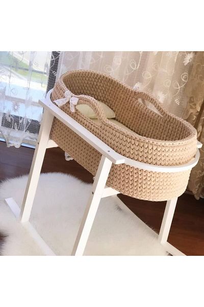 MochaYarn White Single Face Wooden Stroller Base - 33X65 Cm, 4 mm Mdf