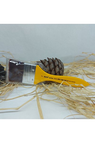 Rich Rıch Fırça Sarı Saplı Bordo Sentetik Zemin 3000 Seri No:2