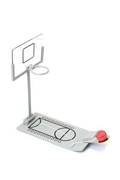 CALIBURN Gri Masaüstü Metal Basketbol Oyunu