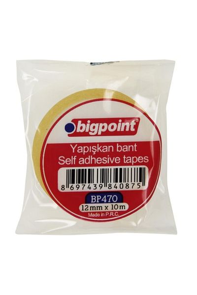 Bigpoint Stationery Tape 12 Mm X 10 M Box of 36