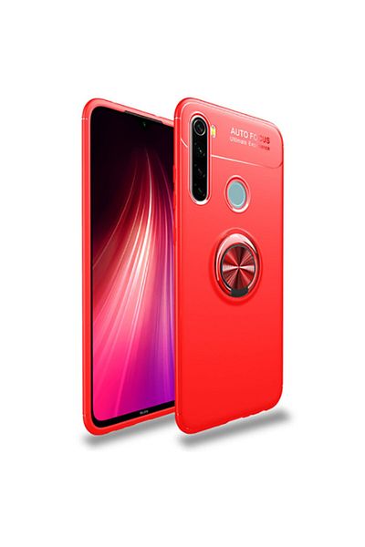 HTstore غطاء حماية سيليكون لهاتف Xiaomi Redmi Note 8t - أحمر