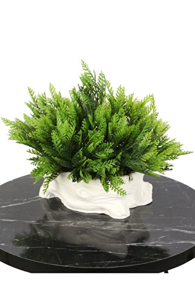 Yapay Çiçek Deposu ترتيب العفص الاصطناعي في وعاء ذو مظهر خشبي