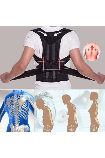 ZEYZEN الطبية Posturex Underwire تستقيم الموقف مشد قابل للتعديل الخصر الظهر الكتف تمتد سترة العظام الظهر