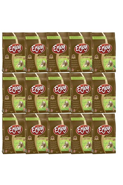 Enjoy Yetişkin Kedi Maması Tavuklu 1 Kg X 15 Paket
