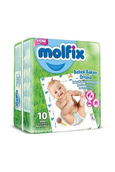 Molfix Baby Care Cover 60*60 10 Pieces