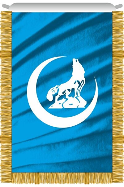 Rekbay Ülkü Ocakları Bayrağı Flaması Saçaklı 100x150 cm