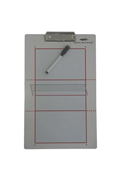 Sportive Çift Taraflı Voleybol Taktik Tahtası ve Kalemi