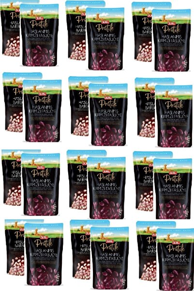 Duru Pratik Haşlanmış Barbunya 400 Gr X 12 Adet Haşlanmış Kırmızı Fasulye 400...