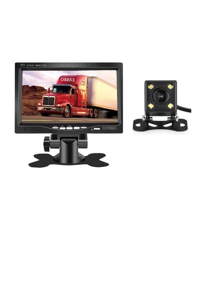 7 Inç Monitör + Araç Geri Görüş Park Kamerası