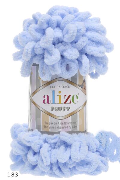 Alize Cod de culoare albastru deschis - 183 - Ață de tricotat manual (pachet de 5)