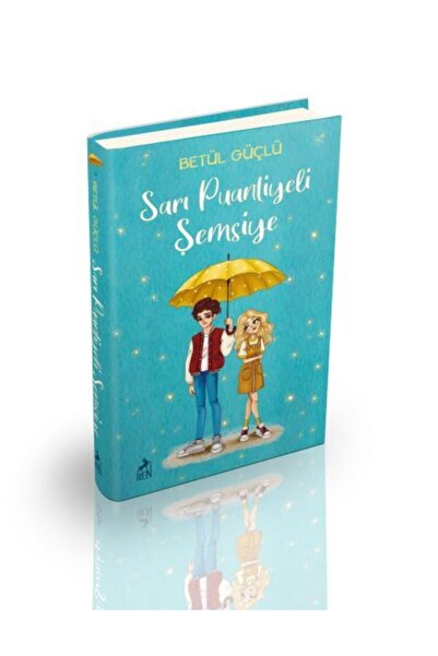 Ren Kitap Sarı Puantiyeli Şemsiye Ciltli