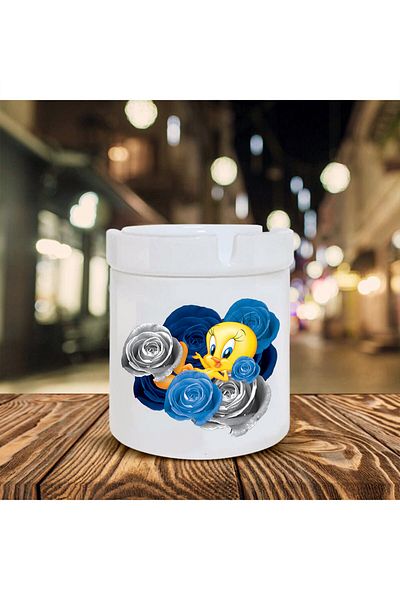 Kumbara Hediyelik Σετ κεραμικό τασάκι Tweety Printed