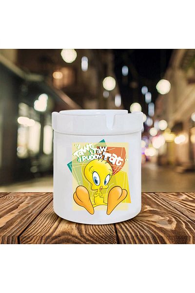 Kumbara Hediyelik Σετ κεραμικό τασάκι Tweety Printed