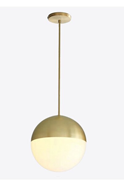 ekiLamp Moss 20 Cm - Oturma Odası Tekli Sarkıt Avize (mat Altın)