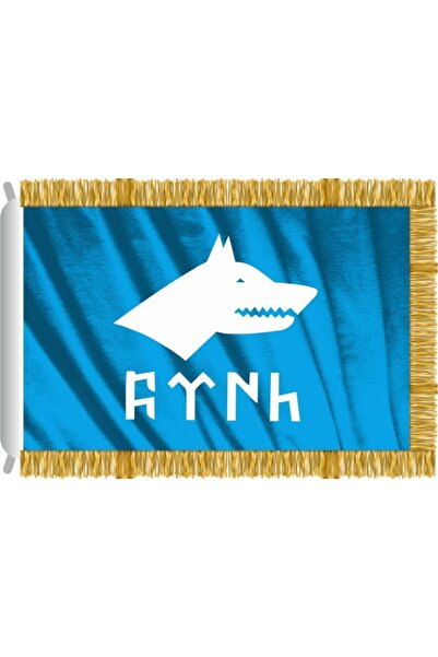 Rekbay Göktürk Sancağı Bayrağı Saçaklı 70x105cm
