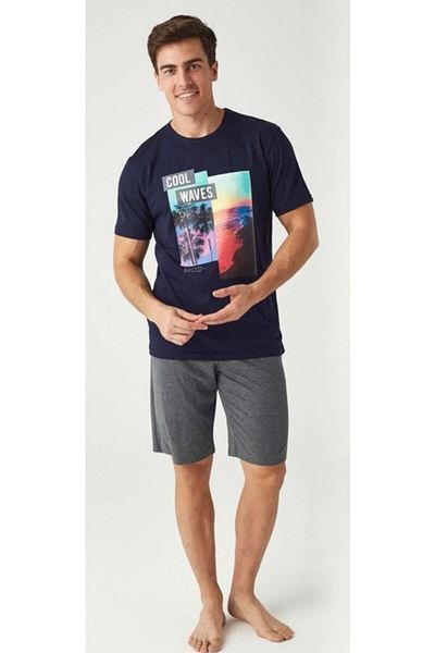 Mod Collection Imagine Imprimată Pantaloni Scurt Pijama Costum 3437