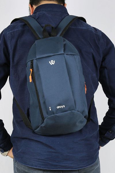 woys 10lt Unisex Camping Cycling Hiking Navy Blue Mini Backpack