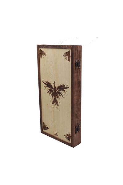 Simya Oyun Aletleri Alchemy Figure Phoenix - Backgammon, Maple Wood Veneer (Handmade)