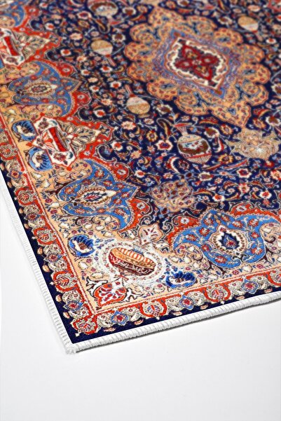 Alanur Home Alanur Trend Non-Slip Base Digital Bathroom Set Kt435 Blue