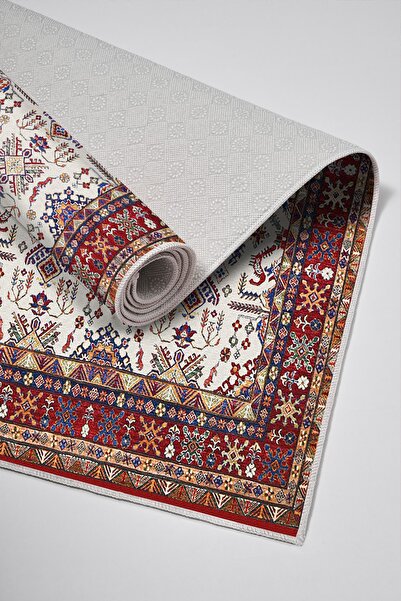 Alanur Home Alanur Trend Non-Slip Base Digital Bathroom Set Kt434 Brown