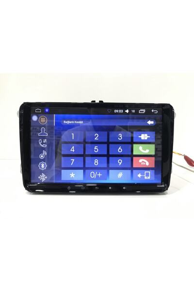 Convex Volkswagen Uyumlu 9 Inç Multimedya Golf Multimedya 9'' Android Double Teyp Passat Jetta Polo Caddy