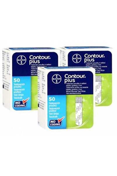 Bayer Contour Plus Test Stripleri 50'li-3 Adet-skt:05/2022