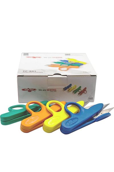 Golden Eagle Thread Cleaning Scissors Plastic (12 Pieces)
