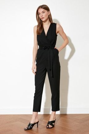 Trendyol Collection Jumpsuit - Black - Fitted - Trendyol